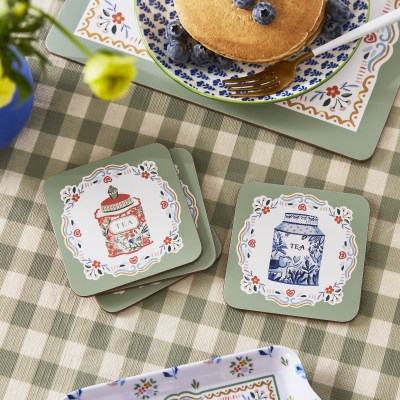 Ulster Weavers Tea Tins Coaster 4 Pack