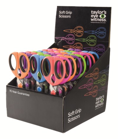 Taylors Soft Grip Kitchen Scissors 21cm - CDU 18 - SSKS043