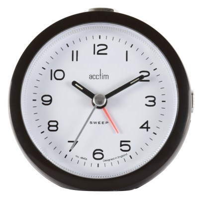 Acctim Neve Sweep Alarm clock in Raven