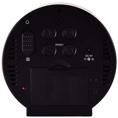 Acctim Circulo 1.4" Round LED clock with USB in Black