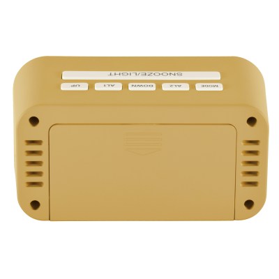 Acctim Alta Reflection LCD Alarm clock in Mustard