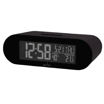 Acctim Kian LCD Alarm clock in Soot