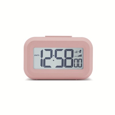 Acctim Kitto LCD Alarm clock in Peach Bellini