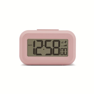 Acctim Kitto LCD Alarm clock in Peach Bellini