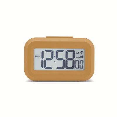 Acctim Kitto LCD Alarm clock in Mustard