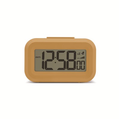 Acctim Kitto LCD Alarm clock in Mustard