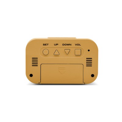 Acctim Kitto LCD Alarm clock in Mustard