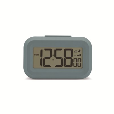 Acctim Kitto LCD Alarm clock in Mineral Blue