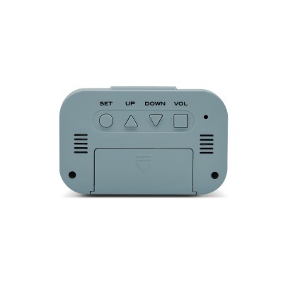 Acctim Kitto LCD Alarm clock in Mineral Blue