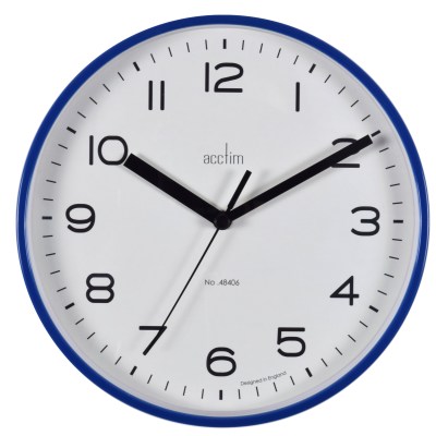 Acctim Runwell wall clock in Midnight