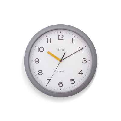 Acctim Rhea 29cm wall clock in Pigeon Grey