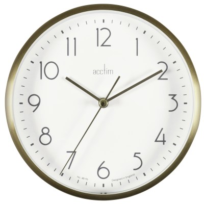 Acctim Ava 15cm Gold colour metal wall/desk clock