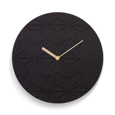 Acctim Chloe 30cm resin wall clock in Black