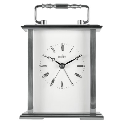 Acctim Gainsborough Silver Colour Carriage Clock