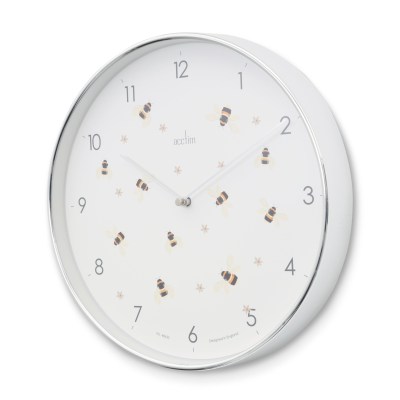 Acctim Society Bees 'n' Flowers 30cm wall clock