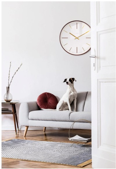 Acctim Knoll 53cm Dark Wood wall clock