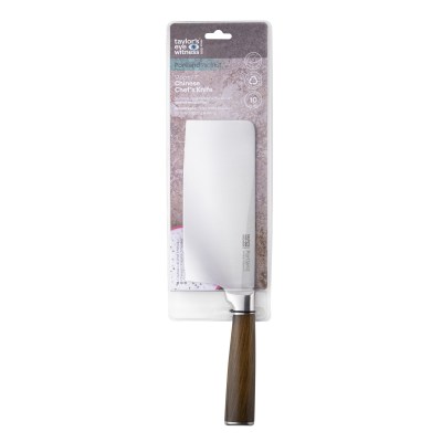 Taylors Portland Walnut 17.5cm Chinese Chef's Knife