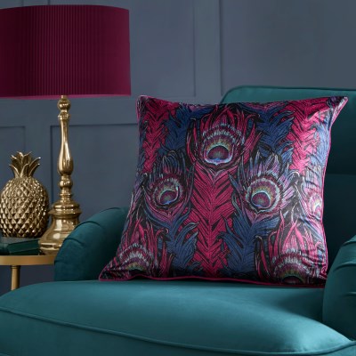 LLB Dandy Peacock Plum 55x55cm Cushion Cover