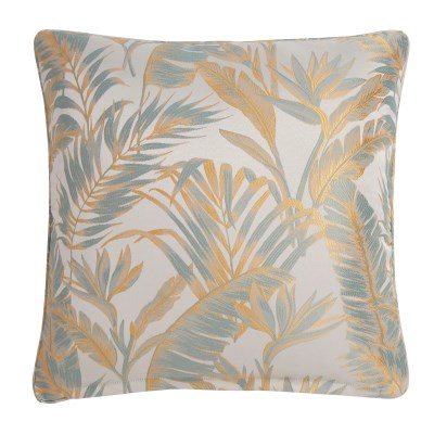 LLB Paradise Palm Duck Egg 43x43cm Cushion Cover