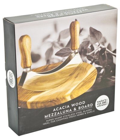Taylors Mezzaluna Acacia Wood Round Board - XCT57AC