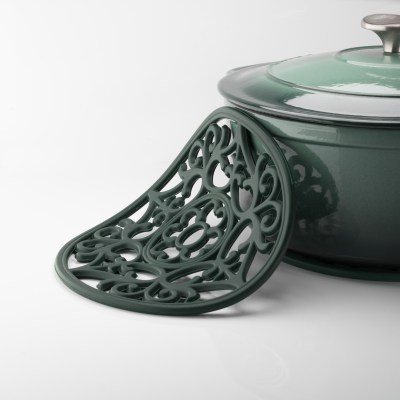 Taylors Vintage Round Silicone Trivet & Placemat - Green