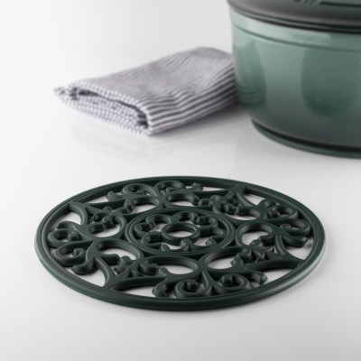 Taylors Vintage Round Silicone Trivet & Placemat - Green