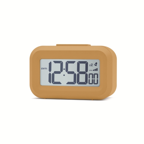Acctim Kitto LCD Alarm clock in Mustard