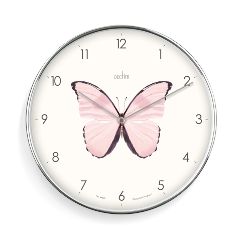 Acctim Society Butterfly 30cm wall clock