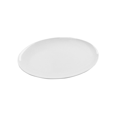 Jab White Oval Coupe Platter 30x22cm