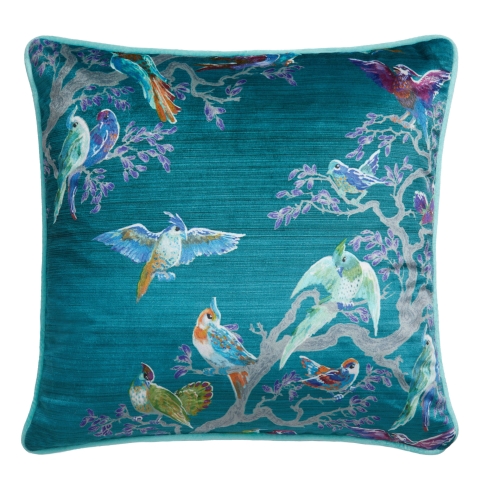 LLB Birdity Absurdity Blue 43x43cm Cushion Cover