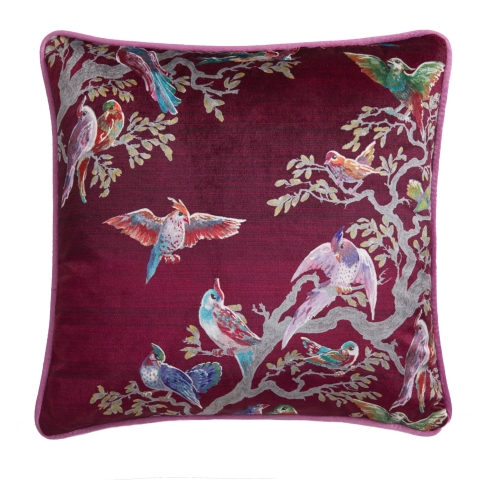 LLB Birdity Absurdity Pink 43x43cm Cushion Cover