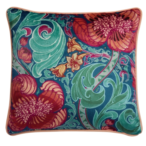 LLB Down the Dilly Blue/Magenta 43x43cm Cushion Cover