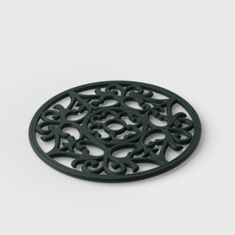 Taylors Vintage Round Silicone Trivet & Placemat - Green