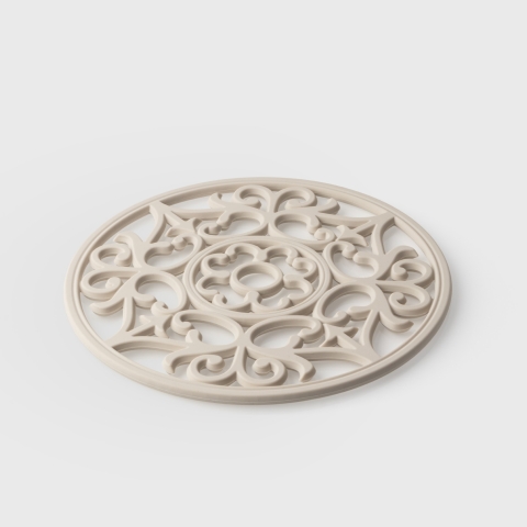 Taylors Vintage Round Silicone Trivet & Placemat - Oyster