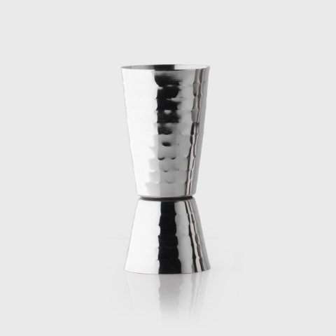 Taylors Taproom Hammered Stainless Steel Double Jigger