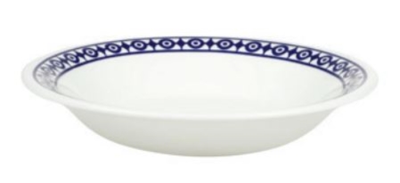 Flux Novella Cobalt Rim Soup Bowl 22cm