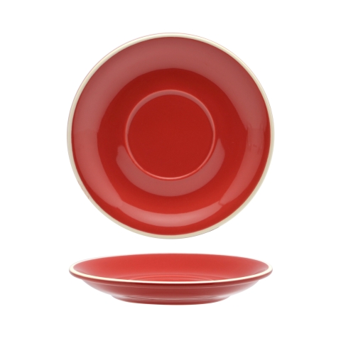 Rockingham Red Latte Saucer