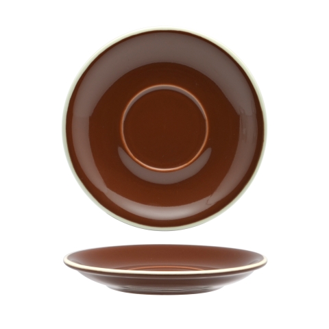Rockingham Brown Latte Saucer