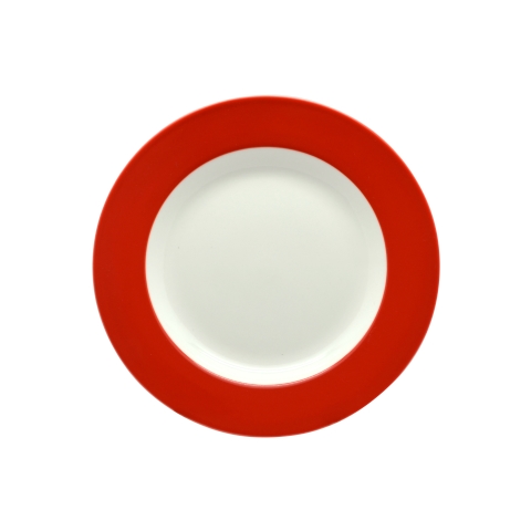Rockingham New Bone Red Plate 20cm