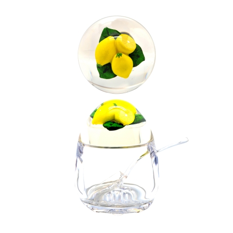 Acrylic Jam Pot with Lemon Lid